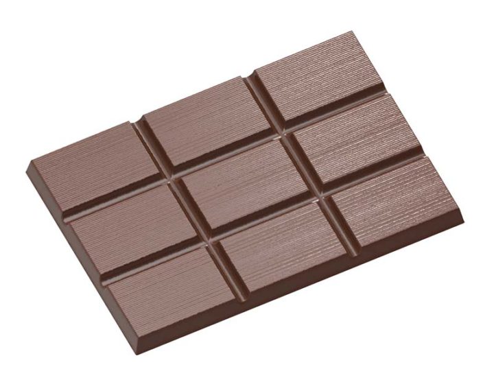 Chocolate World Frame Moulds - CW1610 - Tablet Stripes - 327gm - 173x119x15mm