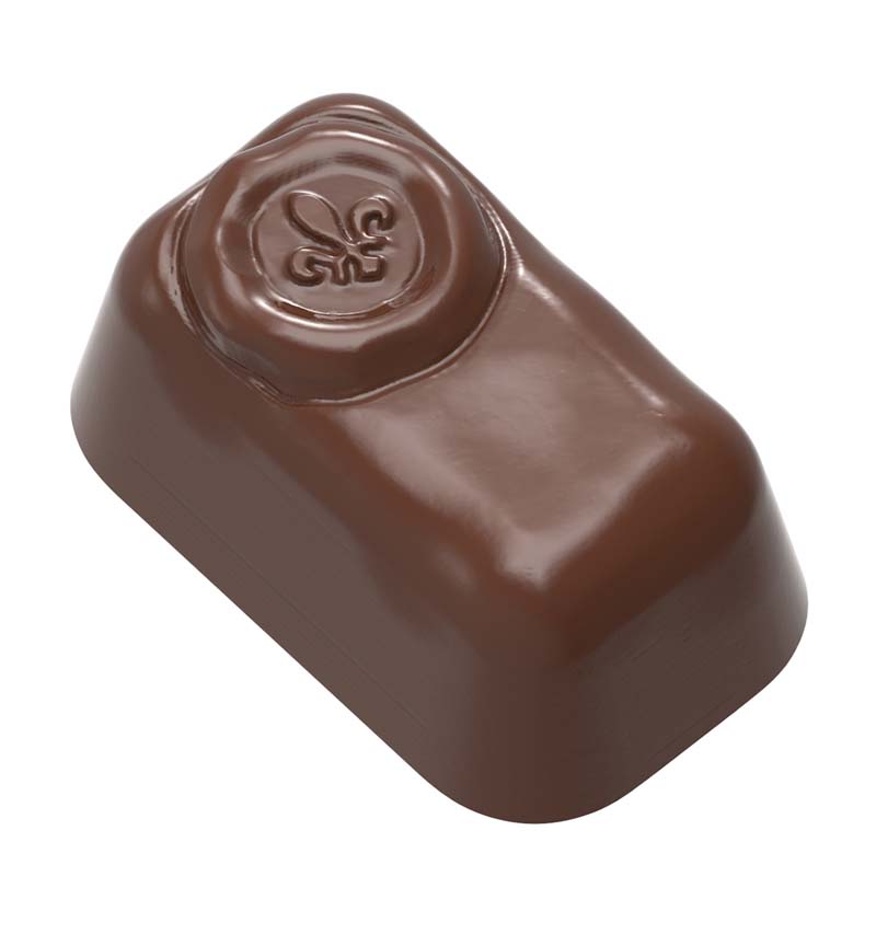 Chocolate World Frame Moulds - CW1618 - Enrobe French Lily - 8.2gm - 32x19x15mm