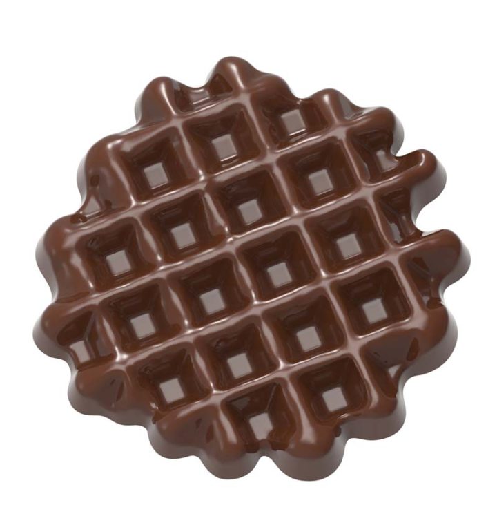 Chocolate World Frame Moulds - CW1626 - Small Waffle - 7.1gm - 42x42x6mm