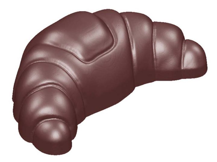 Chocolate World Frame Moulds - CW1638 - Croissant - 9.8gm - 48x29x15mm