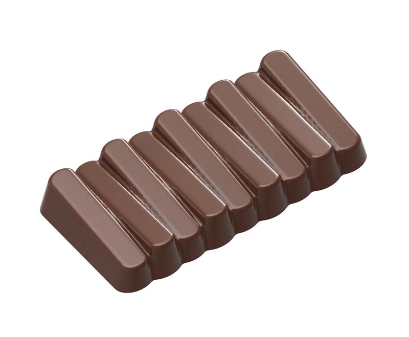 Chocolate World Frame Moulds - CW1645 - Tablet Steps - 100gm - 117x58x15mm