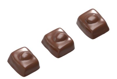 Chocolate World Frame Moulds - CW1651 - Nut Enrobed 3 Fig. - 13.5gm - 35x30x19mm