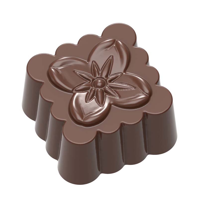 Chocolate World Frame Moulds - CW1652 - Jeffery Koo - 10gm - 26x26x14mm