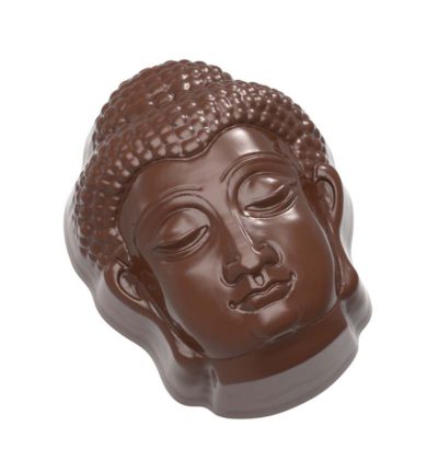 Chocolate World Frame Moulds - CW1661 - Buddha Head - 10.5gm - 27x35x19mm