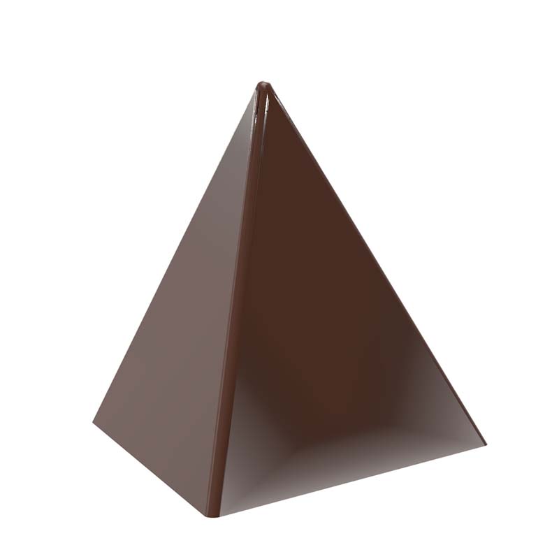 Chocolate World Frame Moulds - CW1680 - Top Of Pyramid - 5.5gm - 31x27x30mm