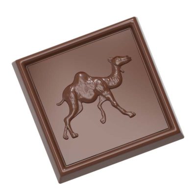 Chocolate World Frame Moulds - CW1684 - Caraque Camel - 5gm - 34x34x4.5mm