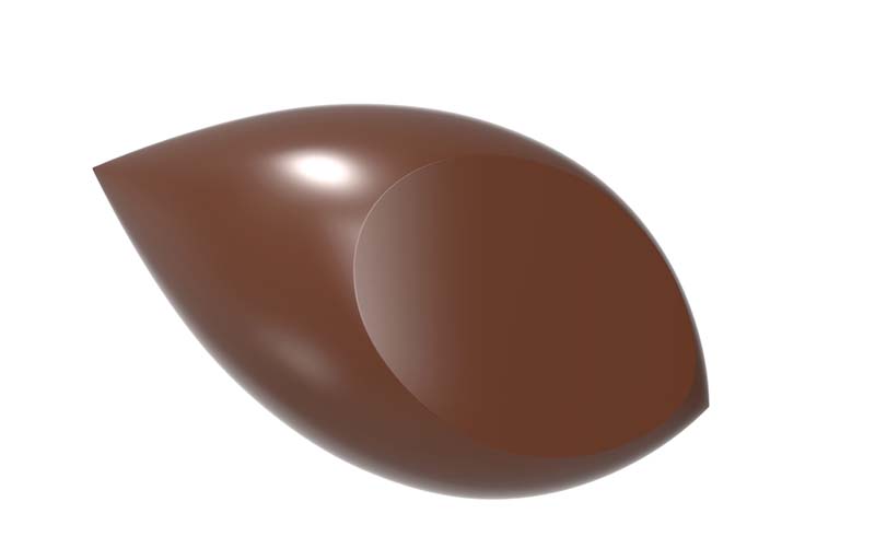 Chocolate World Frame Moulds - CW1692 - Quenelle Less Is More - 7gm - 45.5x25x12.5mm