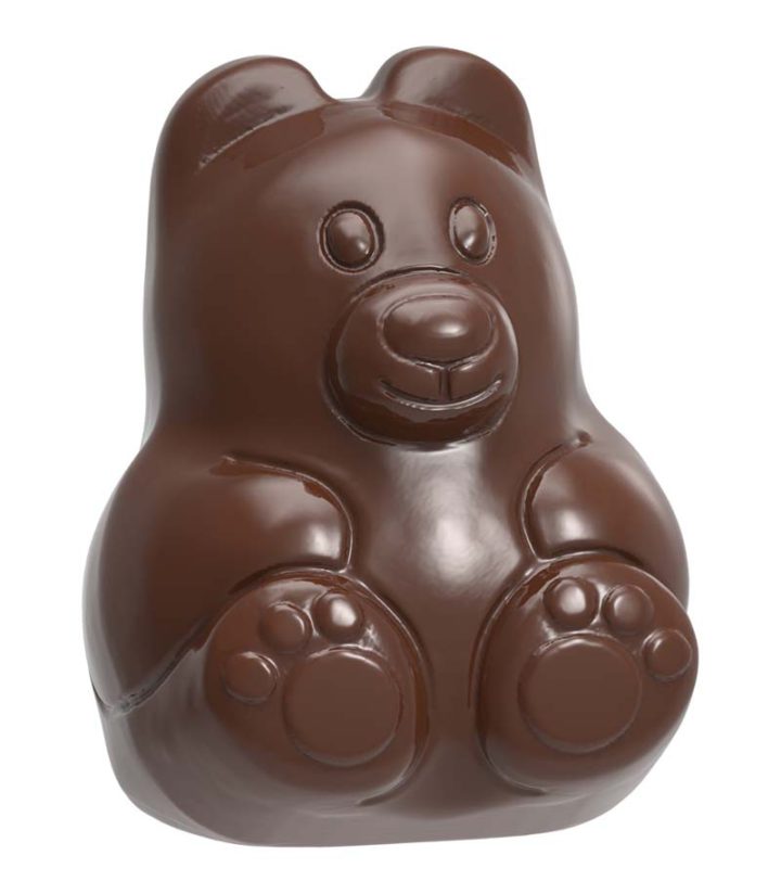 Chocolate World Frame Moulds - CW1697 - Polar Bear - 5.5gm - 33x25x11.5mm