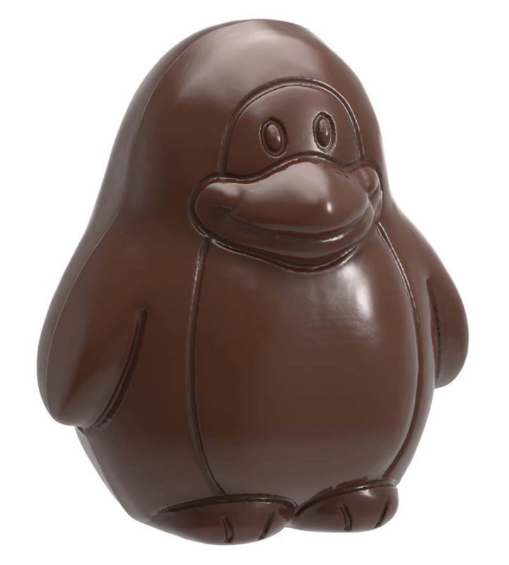 Chocolate World Frame Moulds - CW1698 - Penguin - 6gm - 33x29x12.5mm