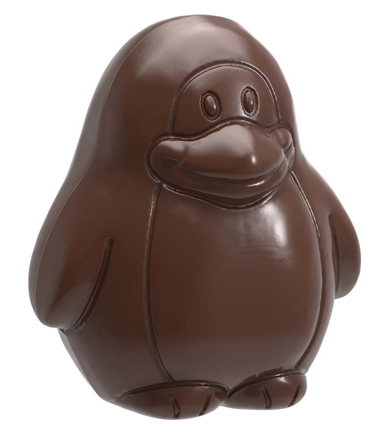 Chocolate World Frame Moulds - CW1698 - Penguin - 6gm - 33x29x12.5mm