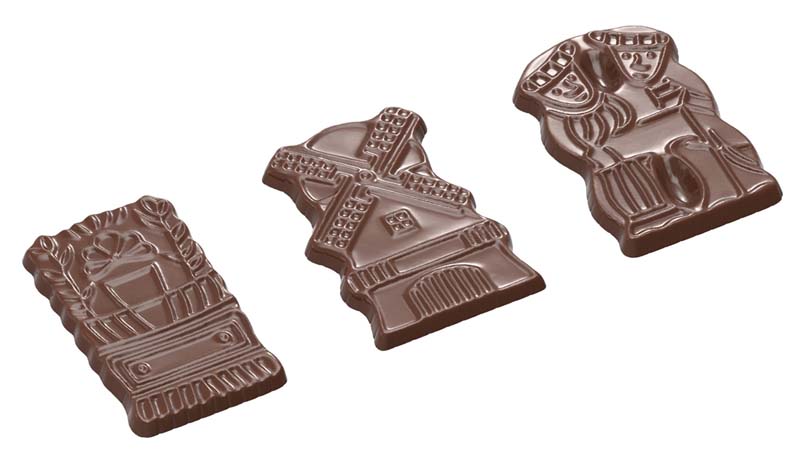 Chocolate World Frame Moulds - CW1911 - Speculaas Vintage - 5.5gm - 53x36x3.5mm