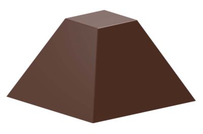 Chocolate World Frame Moulds - CW1915 - Pyramid - 8gm - 27.5x27.5x17mm