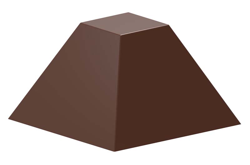 Chocolate World Frame Moulds - CW1915 - Pyramid - 8gm - 27.5x27.5x17mm