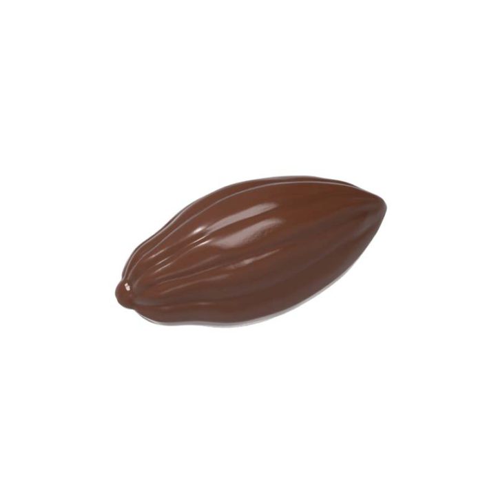 Chocolate World Frame Moulds - CW1919 - Mini Cocoa Bean - 0.6gm - 19x9x4mm