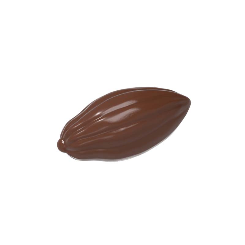 Chocolate World Frame Moulds - CW1919 - Mini Cocoa Bean - 0.6gm - 19x9x4mm