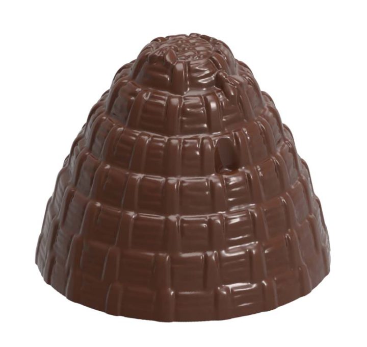 Chocolate World Frame Moulds - CW1927 - Beehive - 13gm - 31x31x25.5mm
