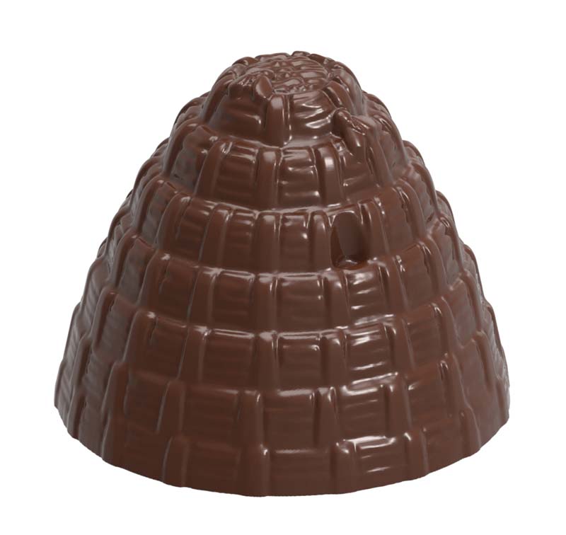 Chocolate World Frame Moulds - CW1927 - Beehive - 13gm - 31x31x25.5mm