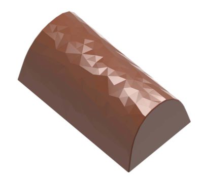 Chocolate World Frame Moulds - CW1930 - Buche Facet - 9.5gm - 36x20x15mm