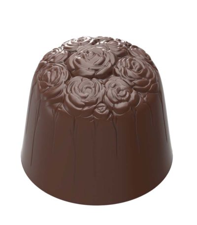 Chocolate World Frame Moulds - CW1932 - Roses - 13.5gm - 28x28x24mm