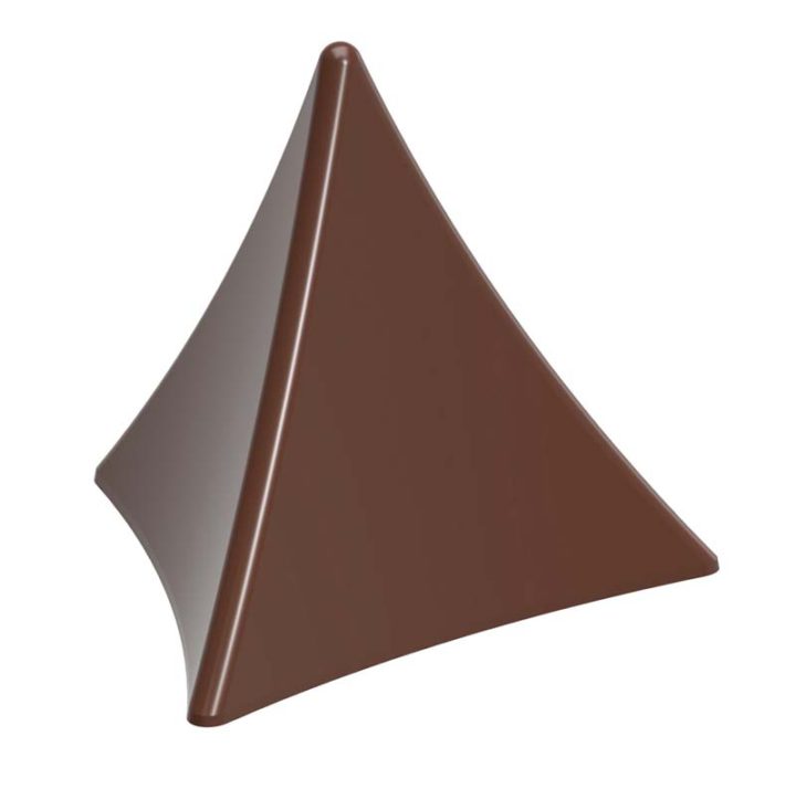 Chocolate World Frame Moulds - CW1951 - Praline Pyramid - Frank Haasnoot - 6.5gm - 35x30.5x31mm