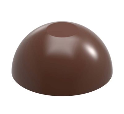 Chocolate World Frame Moulds - CW1953 - Sphere Flattend - 6.5gm - 27x27x13mm