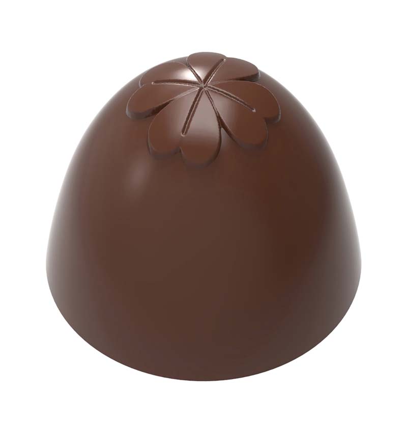 Chocolate World Frame Moulds - CW1955 - American Truffle Clover - 9.5gm - 26.5x26.5x22.5mm