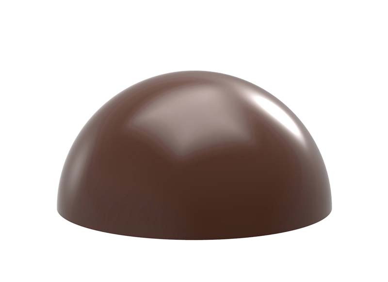 Chocolate World Frame Moulds - CW1961 - Half Sphere Ø 38mm - 19gm - 38x38x19mm