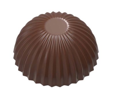 Chocolate World Frame Moulds - CW1967 - Bottom Part Egg Pleated - 5gm - 24.5x24.5x13mm
