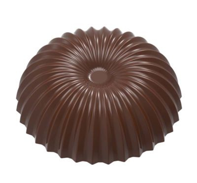 Chocolate World Frame Moulds - CW1970 - Christmas Ball Pleated - 23gm - 46.5x46.5x15mm