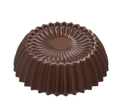 Chocolate World Frame Moulds - CW1976 - Pleated & Flattend - 7gm - 30.5x30.5x10mm