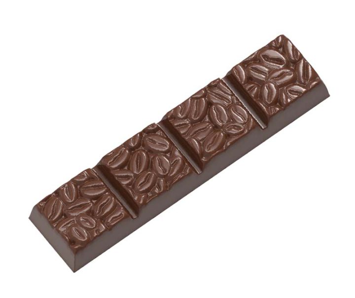 Chocolate World Frame Moulds - CW1979 - Coffee Bean Bar - 46gm - 117x27.5x13.5mm
