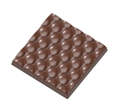 Chocolate World Frame Moulds - CW1990 - Tablet Bubbles - 63gm - 80x80x10mm