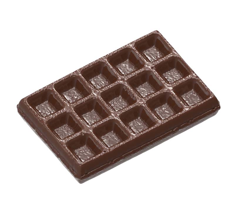 Chocolate World Frame Moulds - CW1991 - Brussels Waffle Small - 9.5gm - 55x37x6mm