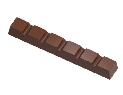 Chocolate World Frame Moulds - CW1992 - Bar 6 Square Portions - 24gm - 118x16.5x12mm