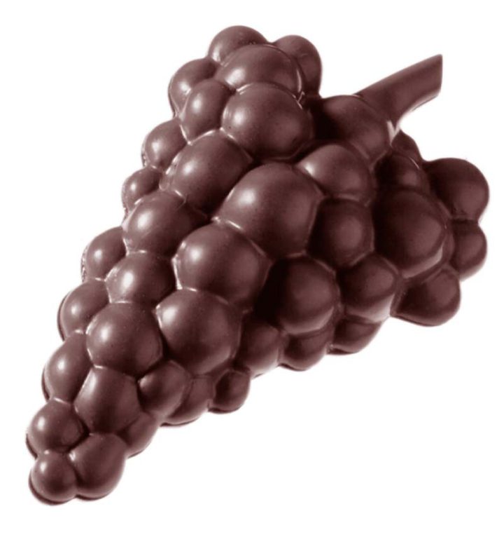 Chocolate World Frame Moulds - CW2001 - Bunch Of Grapes - 30gm - 93x56x19mm
