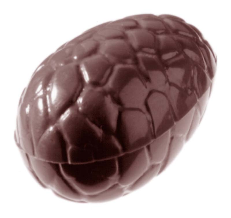 Chocolate World Frame Moulds - CW2008 - Egg Kroko 36mm - 6gm - 36x23x11mm