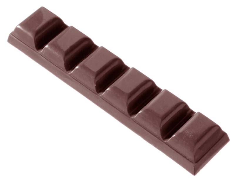 Chocolate World Frame Moulds - CW2010 - Bar 38 Gr - 38gm - 128x27x13mm