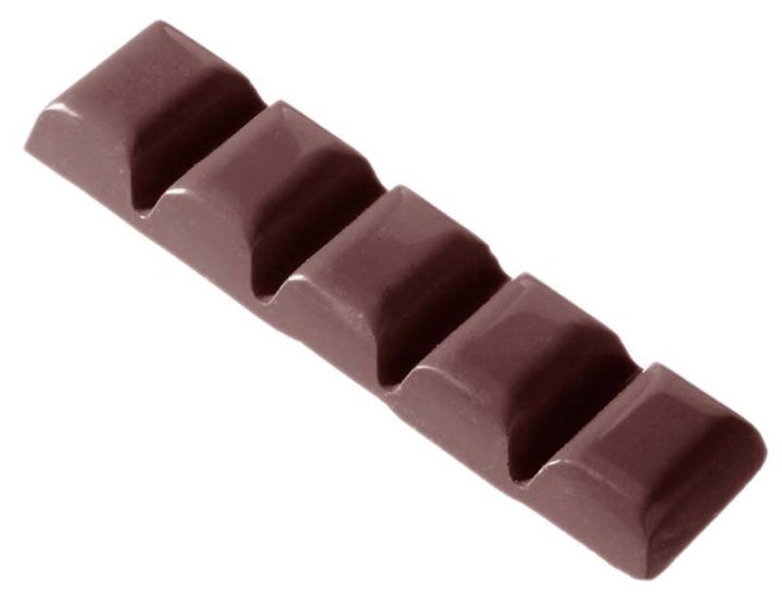 Chocolate World Frame Moulds - CW2013 - Bar 43 Gr - 43gm - 123x31x12mm
