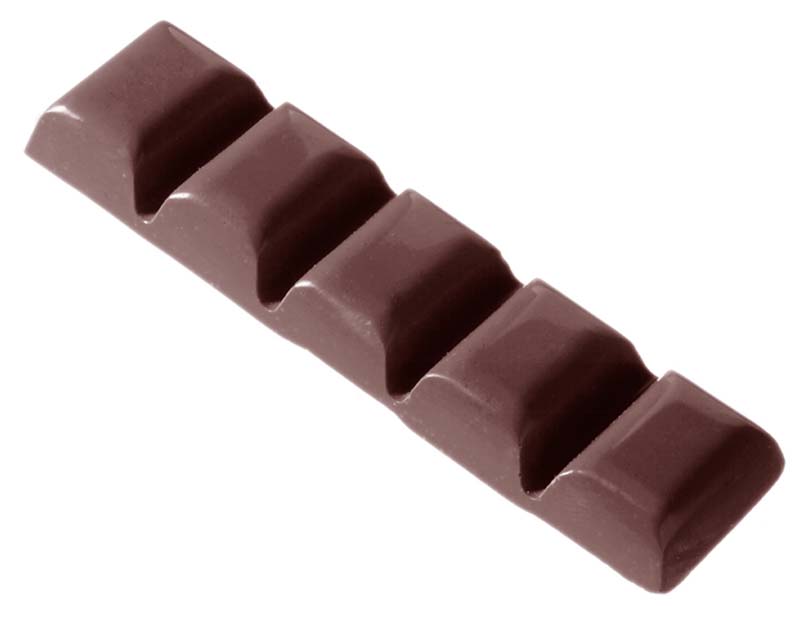 Chocolate World Frame Moulds - CW2013 - Bar 43 Gr - 43gm - 123x31x12mm