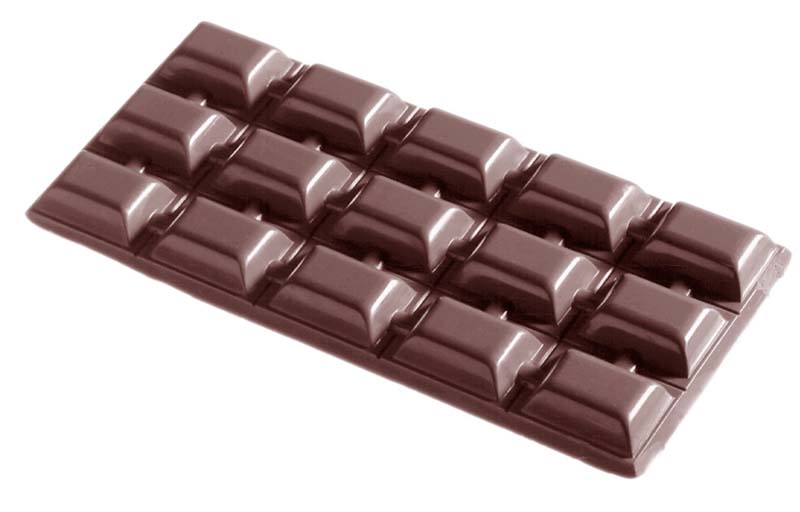 Chocolate World Frame Moulds - CW2016 - Tablet 3X5 92 Gr - 92gm - 150x75x11mm