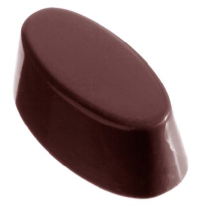 Chocolate World Frame Moulds - CW2025 - Oval Long - 10gm - 40x20x13mm