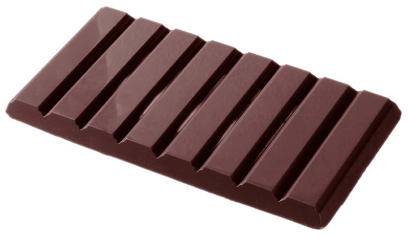 Chocolate World Frame Moulds - CW2029 - Tablet 1X8 250 Gr - 250gm - 197x95x13mm