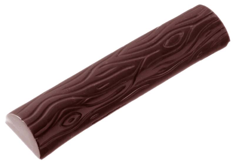Chocolate World Frame Moulds - CW2035 - Log Trunk Long - 35gm - 113x28x11mm