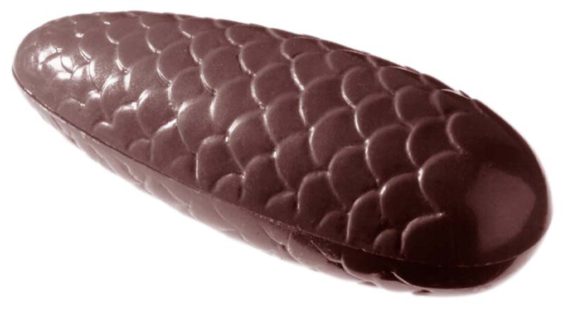 Chocolate World Frame Moulds - CW2042 - Pine Cone - 30gm - 89x33x16mm