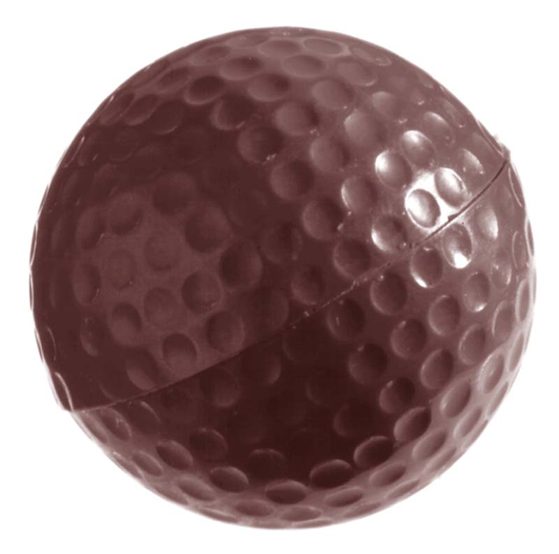 Chocolate World Frame Moulds - CW2048 - Golf Ball Ø 40mm - 20gm - 40x40x20mm