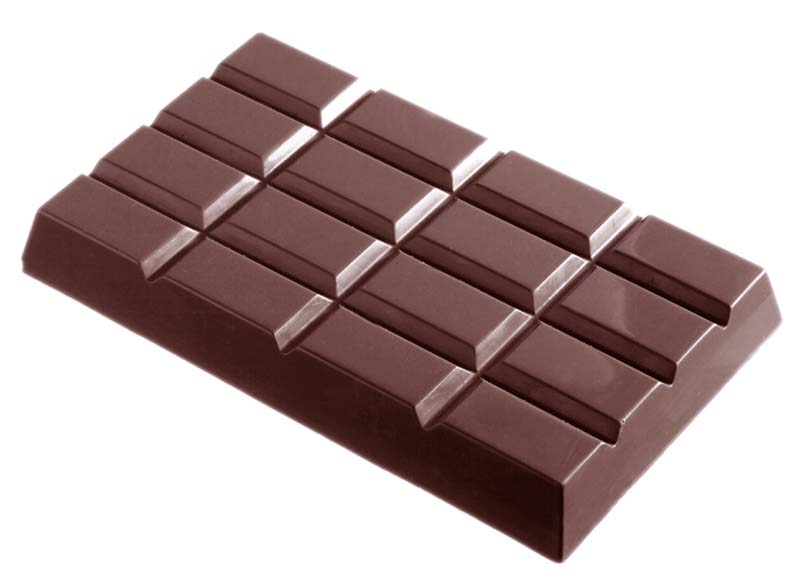 Chocolate World Frame Moulds - CW2052 - Tablet 4X4 460 Gr - 460gm - 165x113x24mm