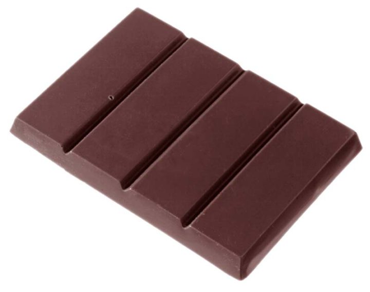 Chocolate World Frame Moulds - CW2053 - Tablet 1X4 48 Gr - 48gm - 88x65x8mm
