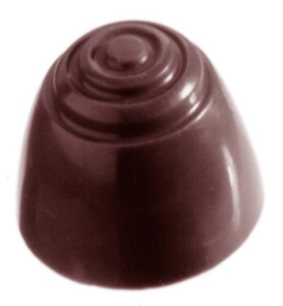 Chocolate World Frame Moulds - CW2062 - Patern Top - 3gm - 18x18x15mm