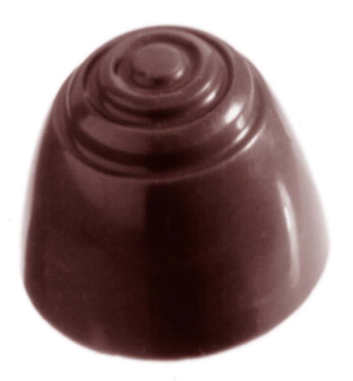 Chocolate World Frame Moulds - CW2062 - Patern Top - 3gm - 18x18x15mm