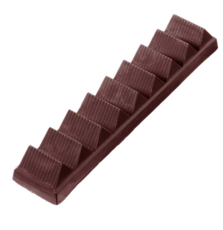 Chocolate World Frame Moulds - CW2065 - Bar 100 Gr - 100gm - 166x33x22mm